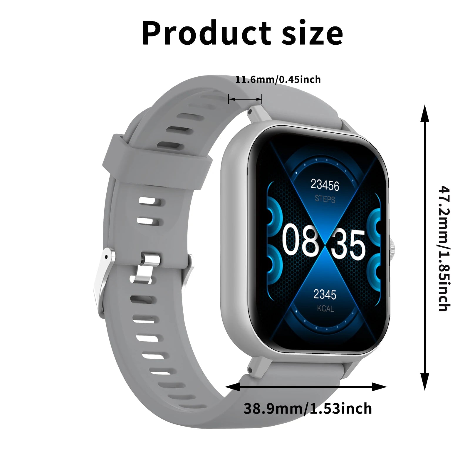 Smart watch, wireless calling/dial, multi-Sport mode, calling reminder and rejection, SMS reminder,for iPhone/Andriod